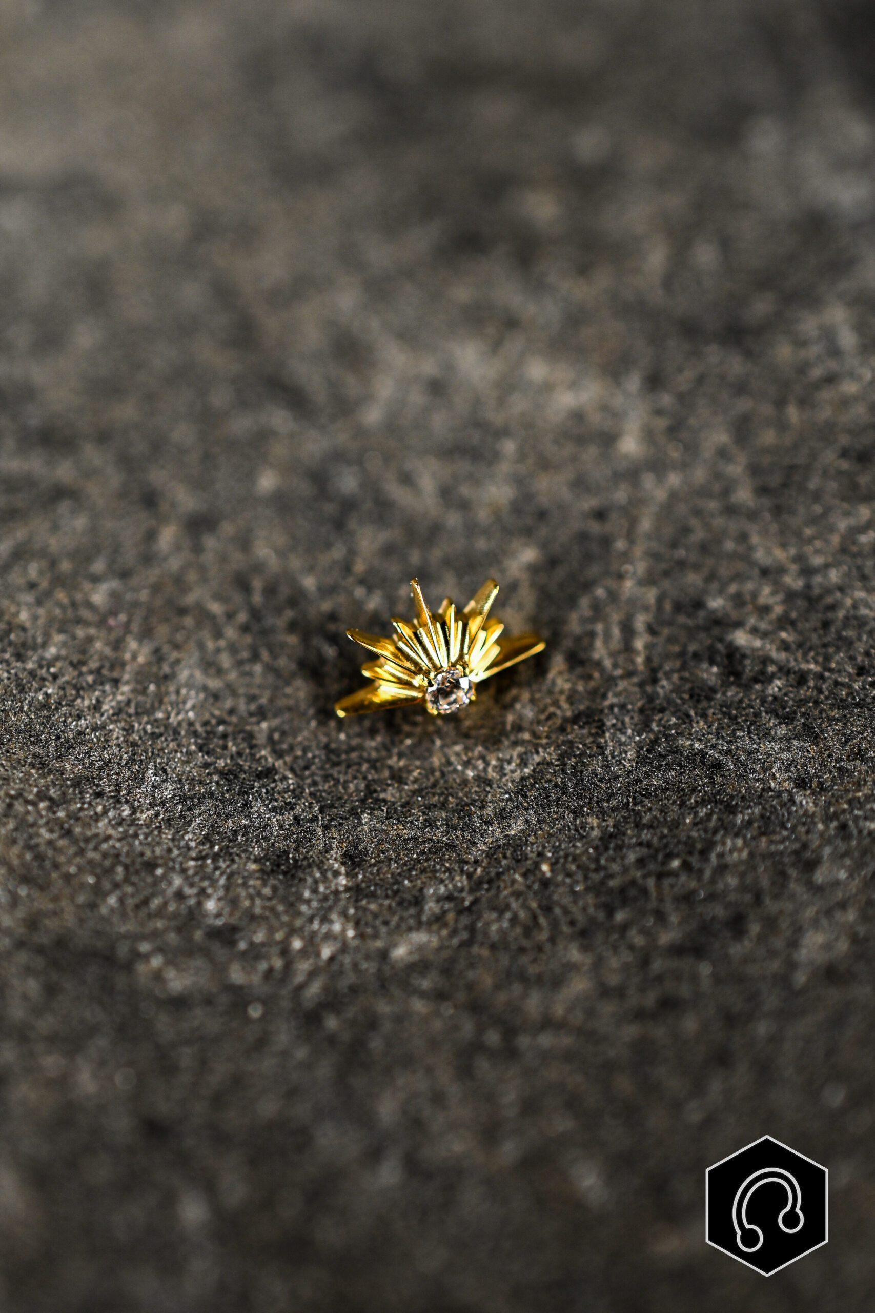 Labret Titane Doré Solaris