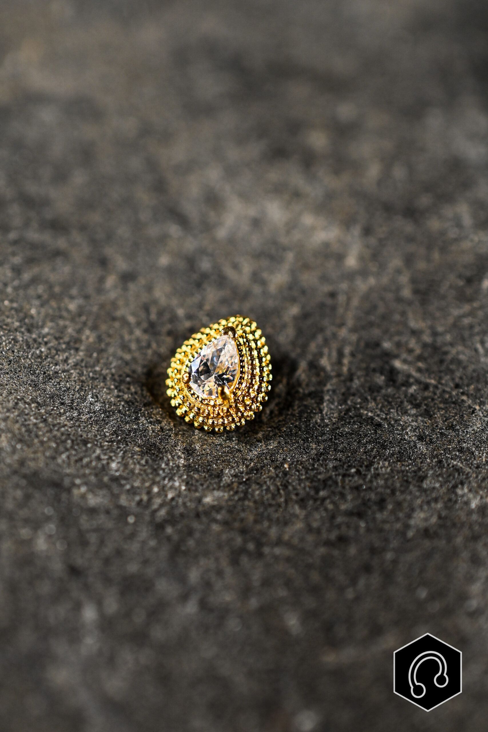 Labret Titane Doré Royal Tear