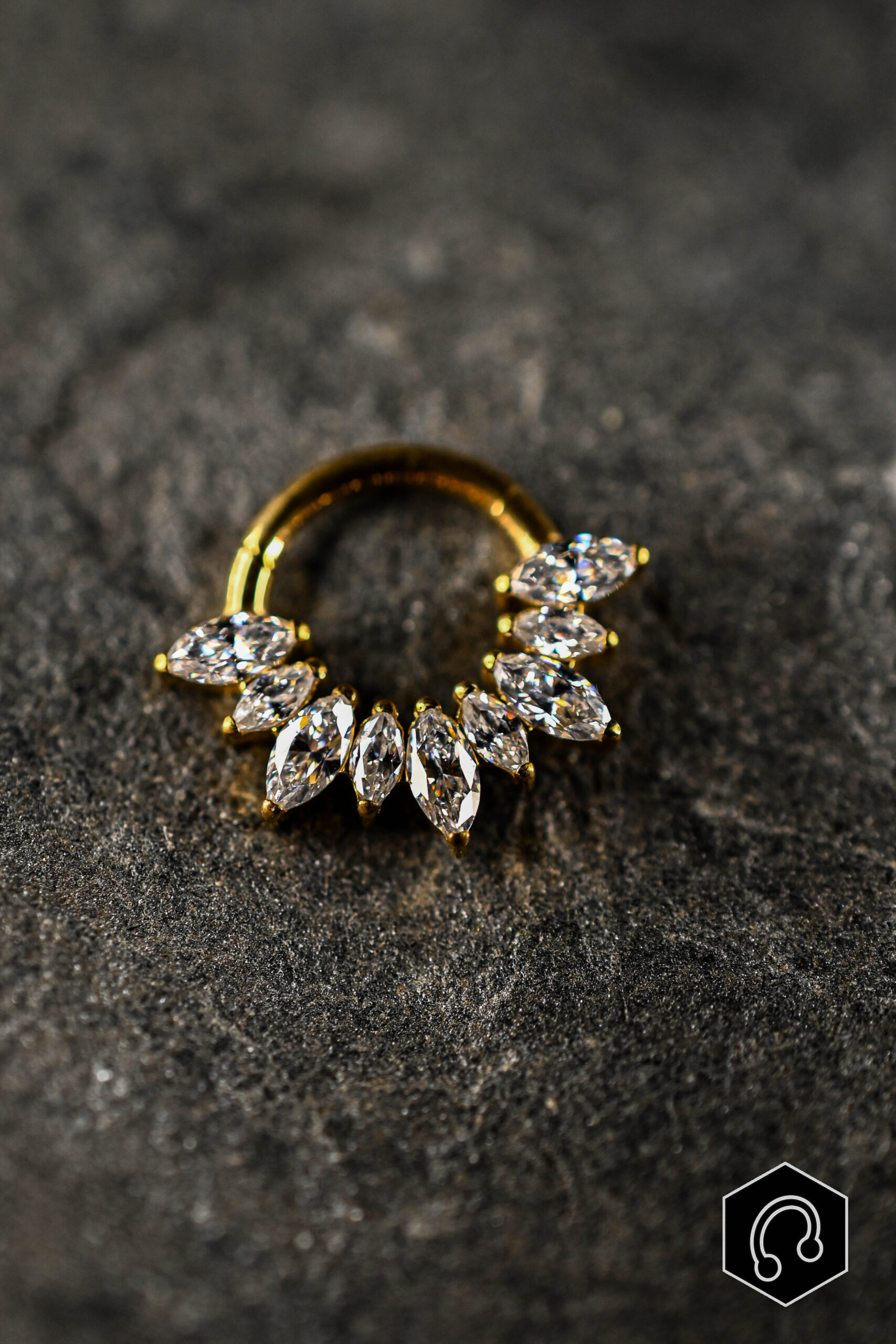 Anneau Clicker Doré Sunlight