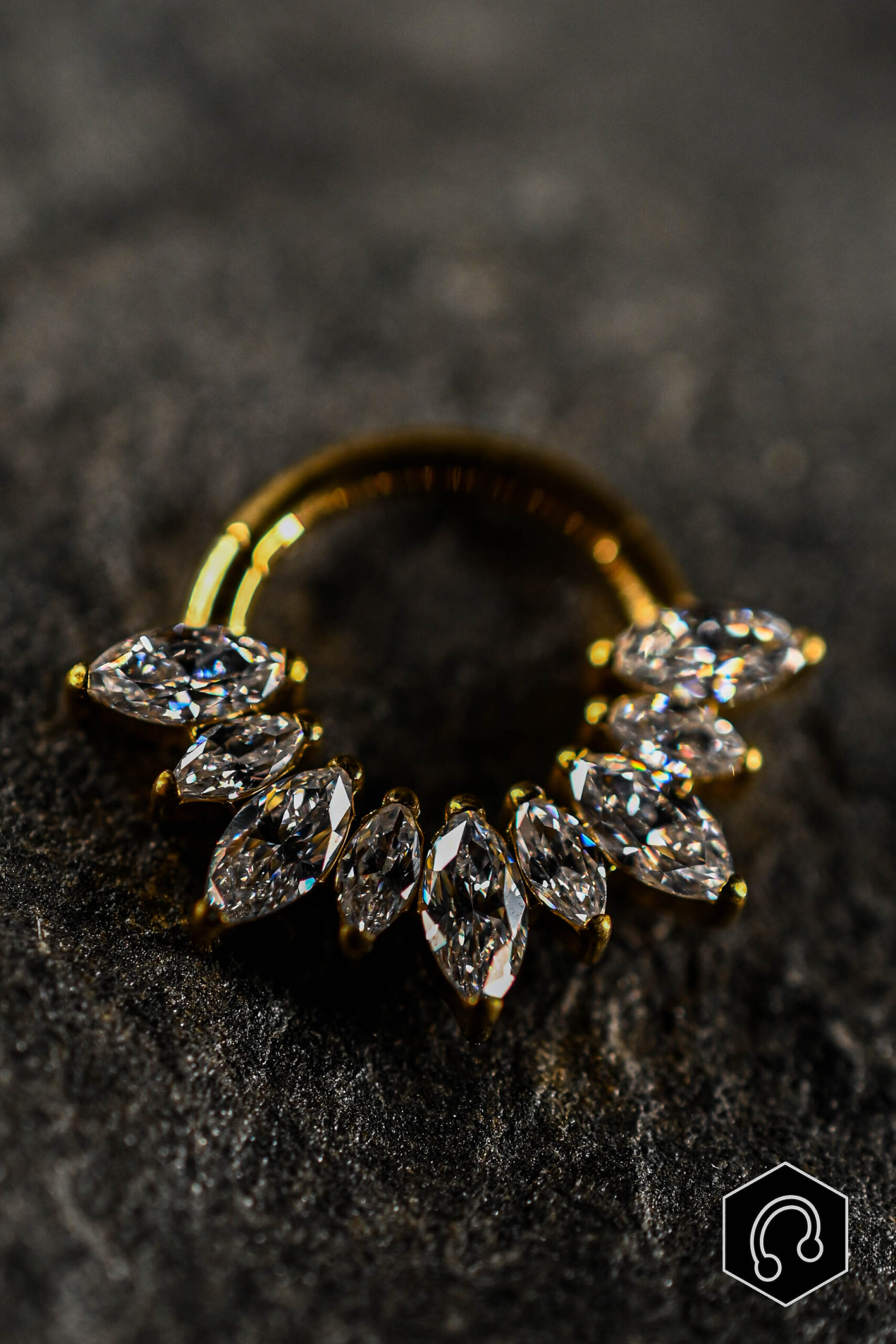 Anneau Clicker Doré Sunlight