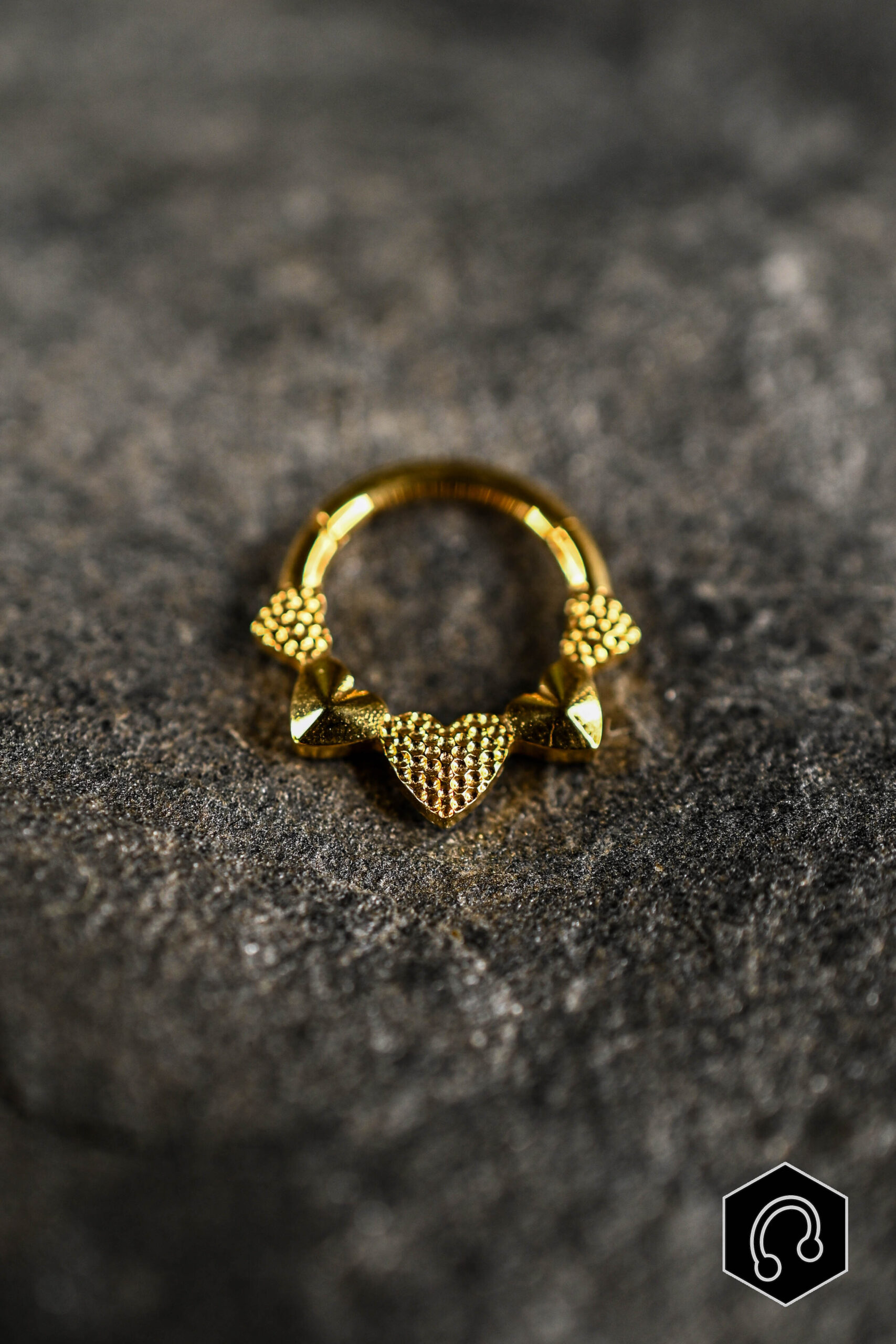 Anneau Titane Doré Lover's Loop