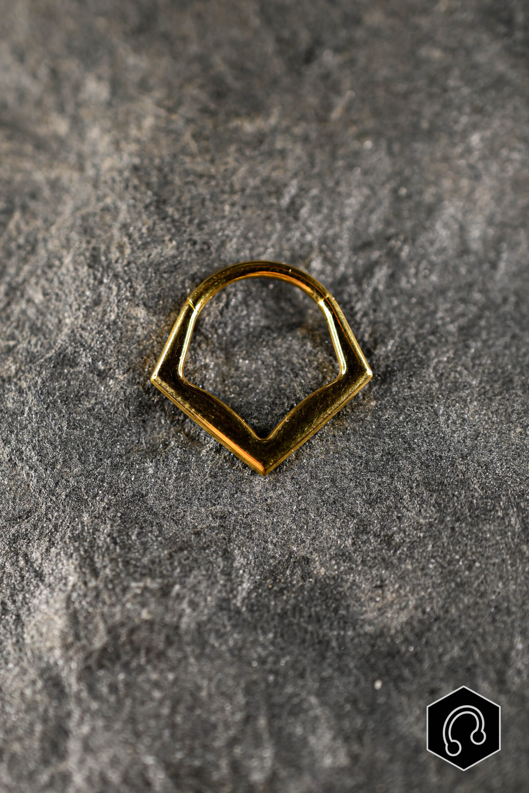 Anneau Titane Doré Valkyrie Crown