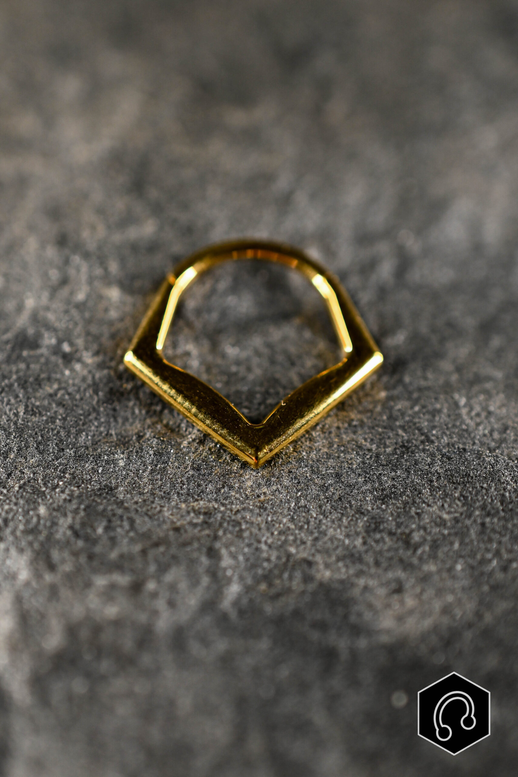 Anneau Titane Doré Valkyrie Crown