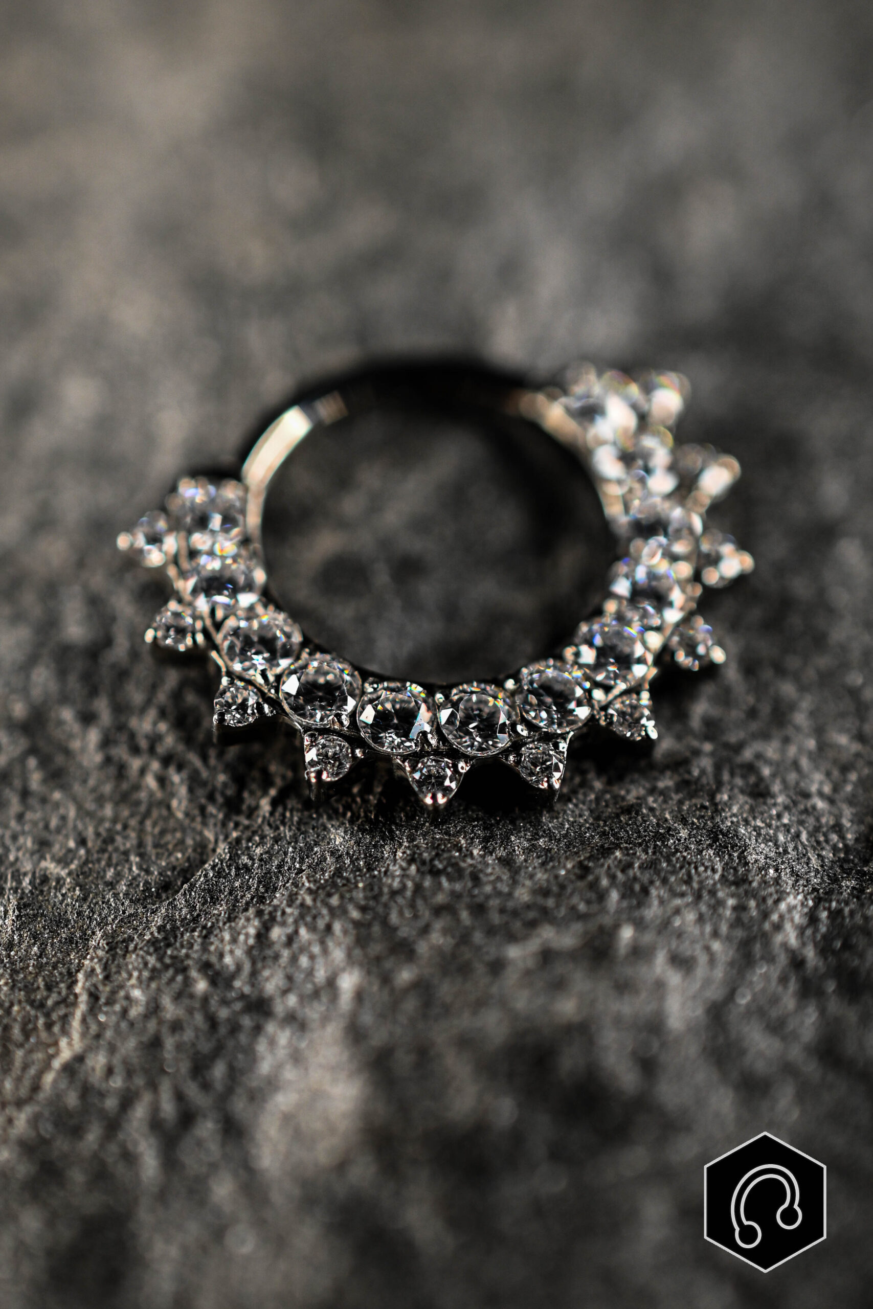 Anneau Clicker Argenté Sunny