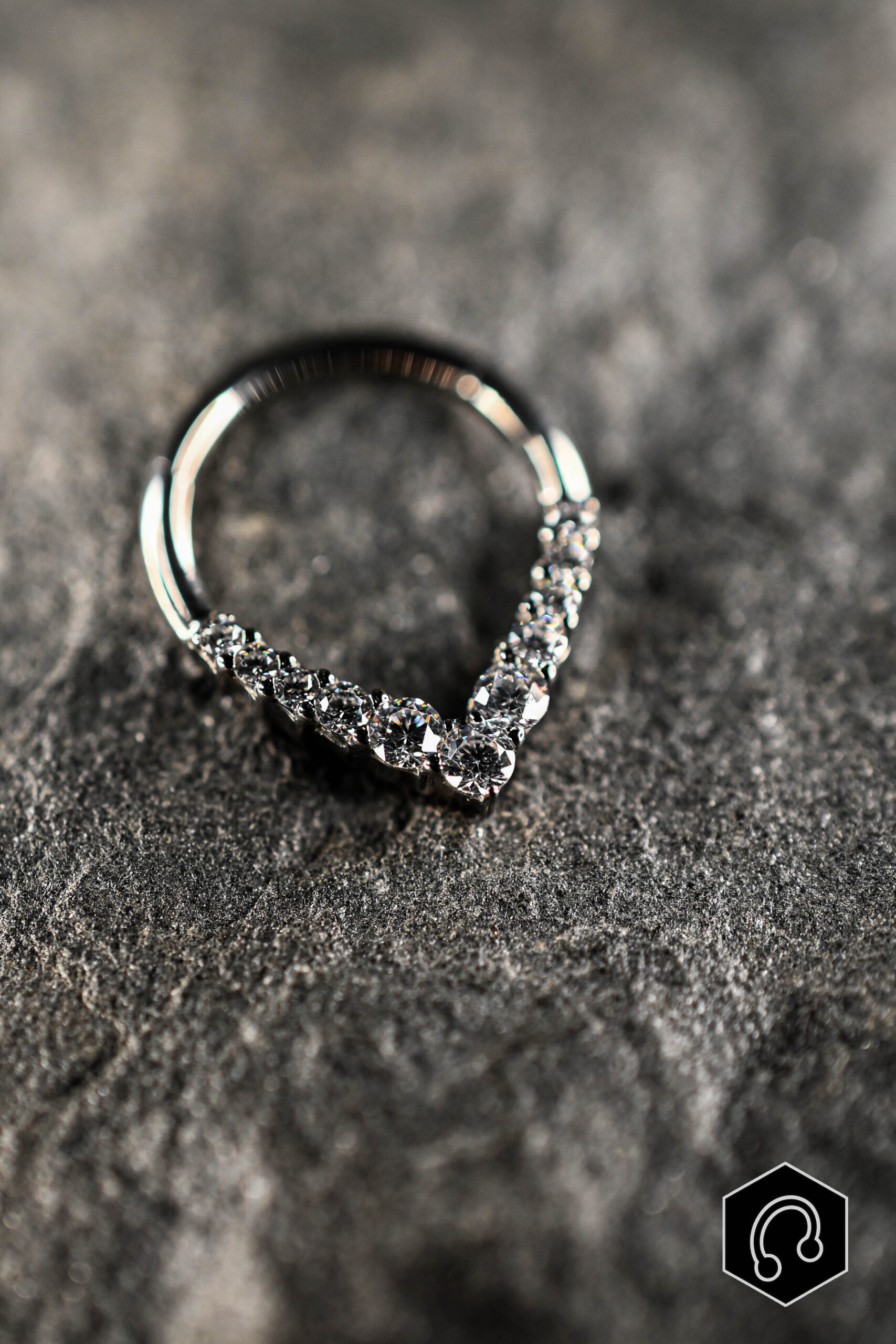 Anneau Clicker Titane Vega