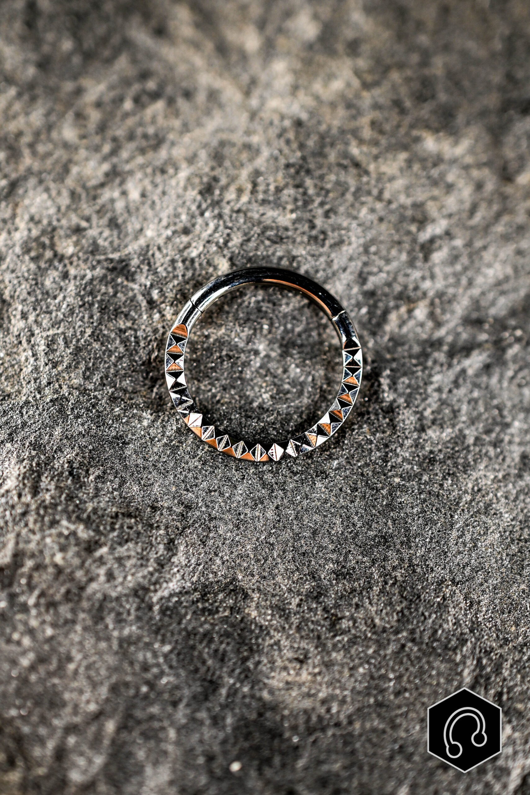 Anneau Titane Argenté Rogue Ring