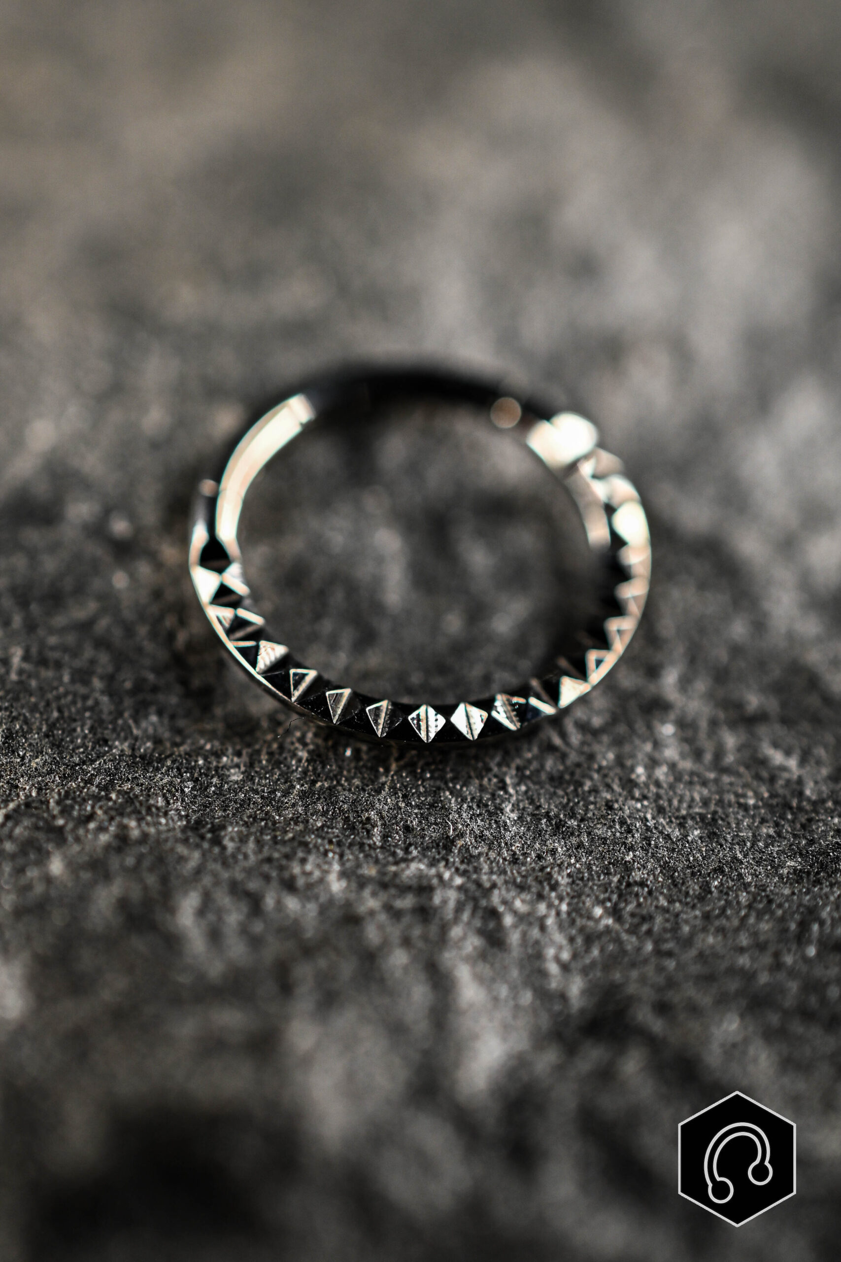 Anneau Titane Argenté Rogue Ring