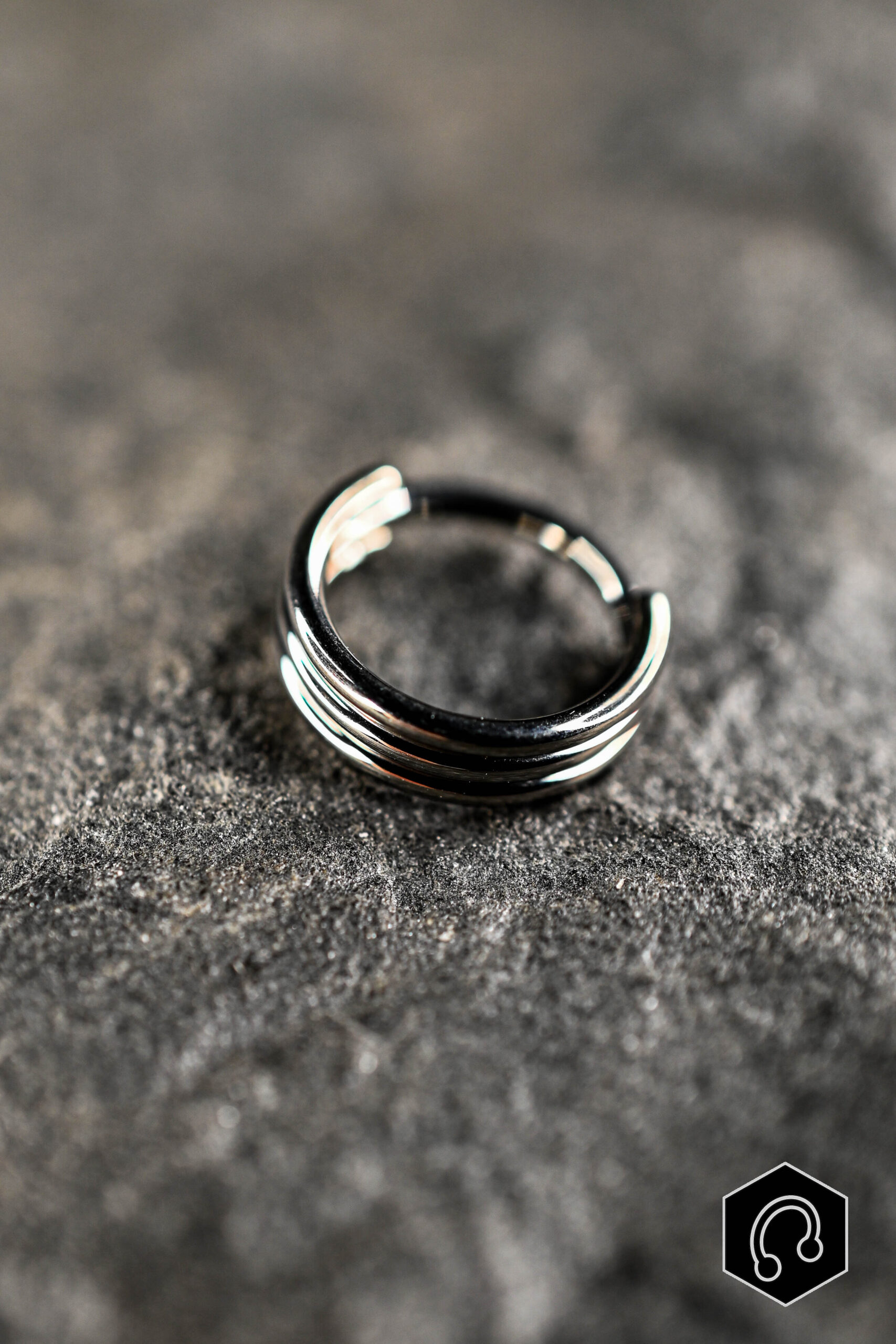 Anneau Titane Trinity Edge