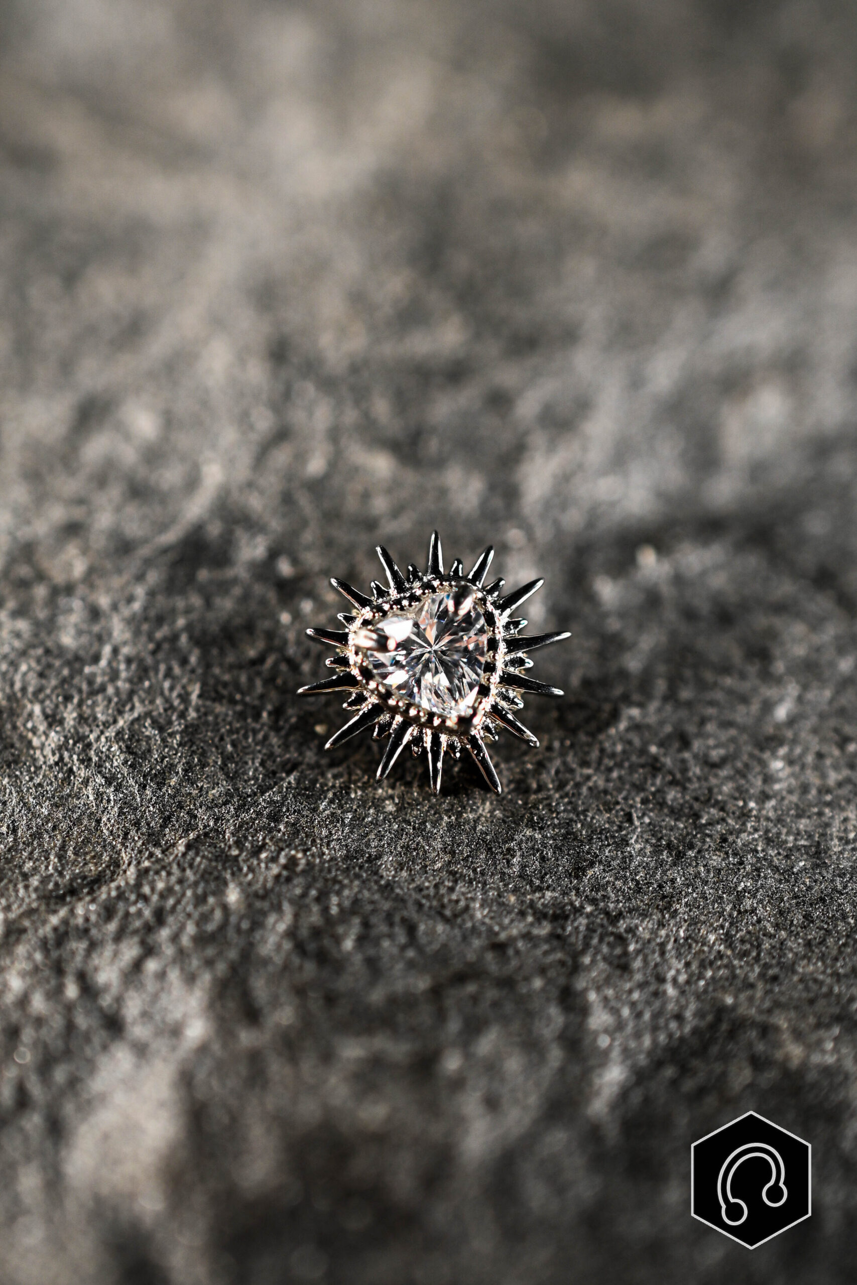 Labret Titane Argenté Burning love