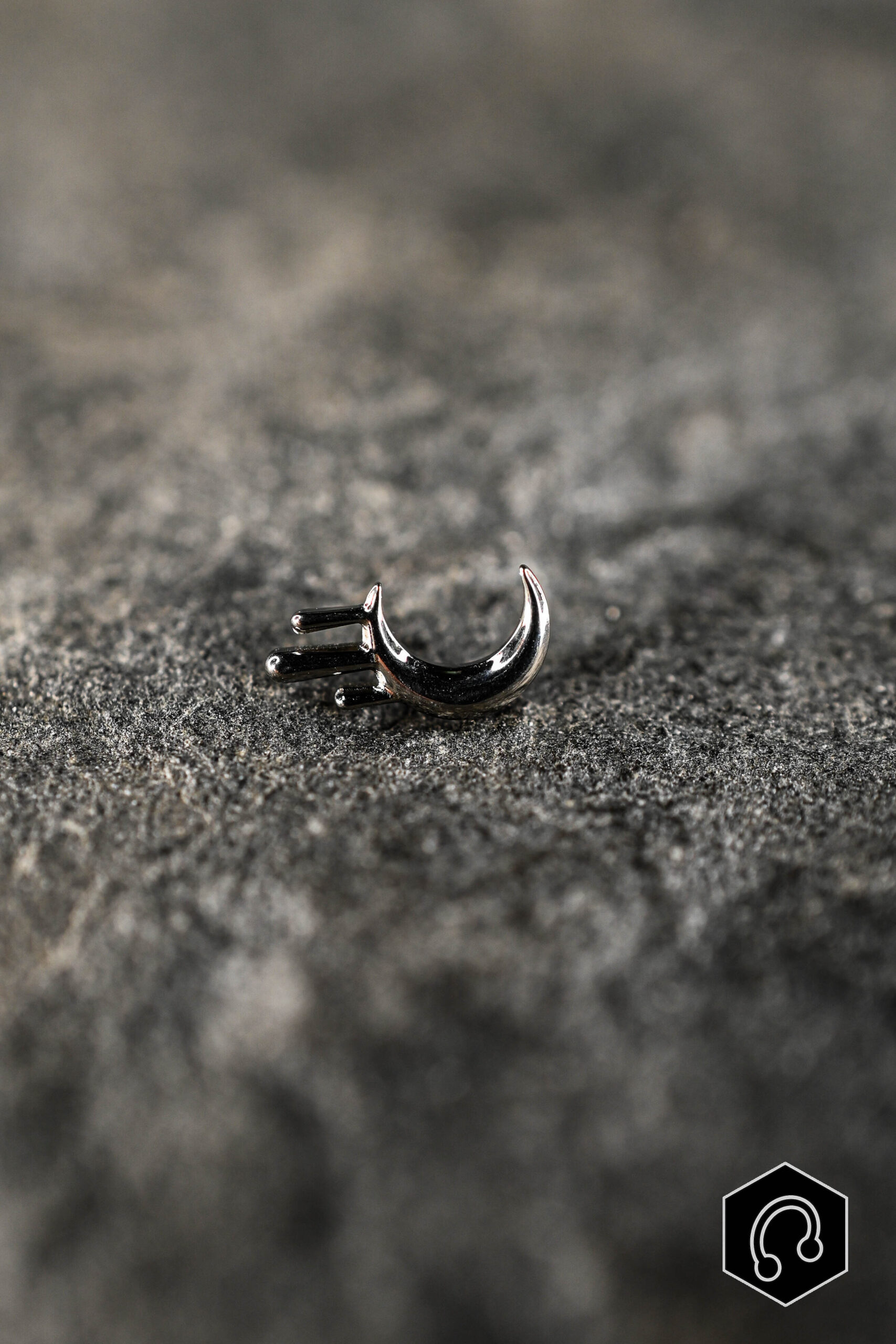 Labret Titane Argenté Lunar Venom