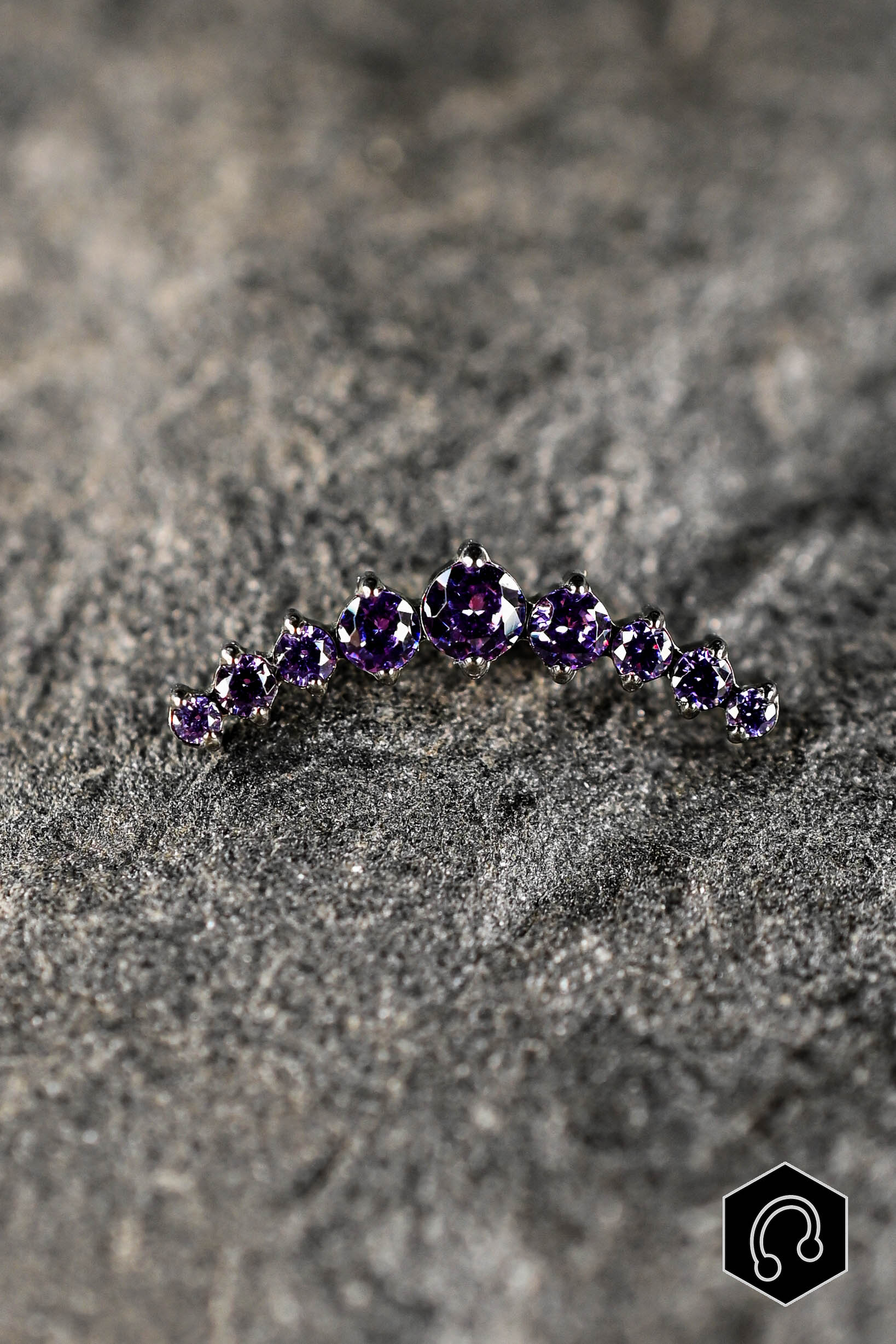 Labret Titane Purple Soleia