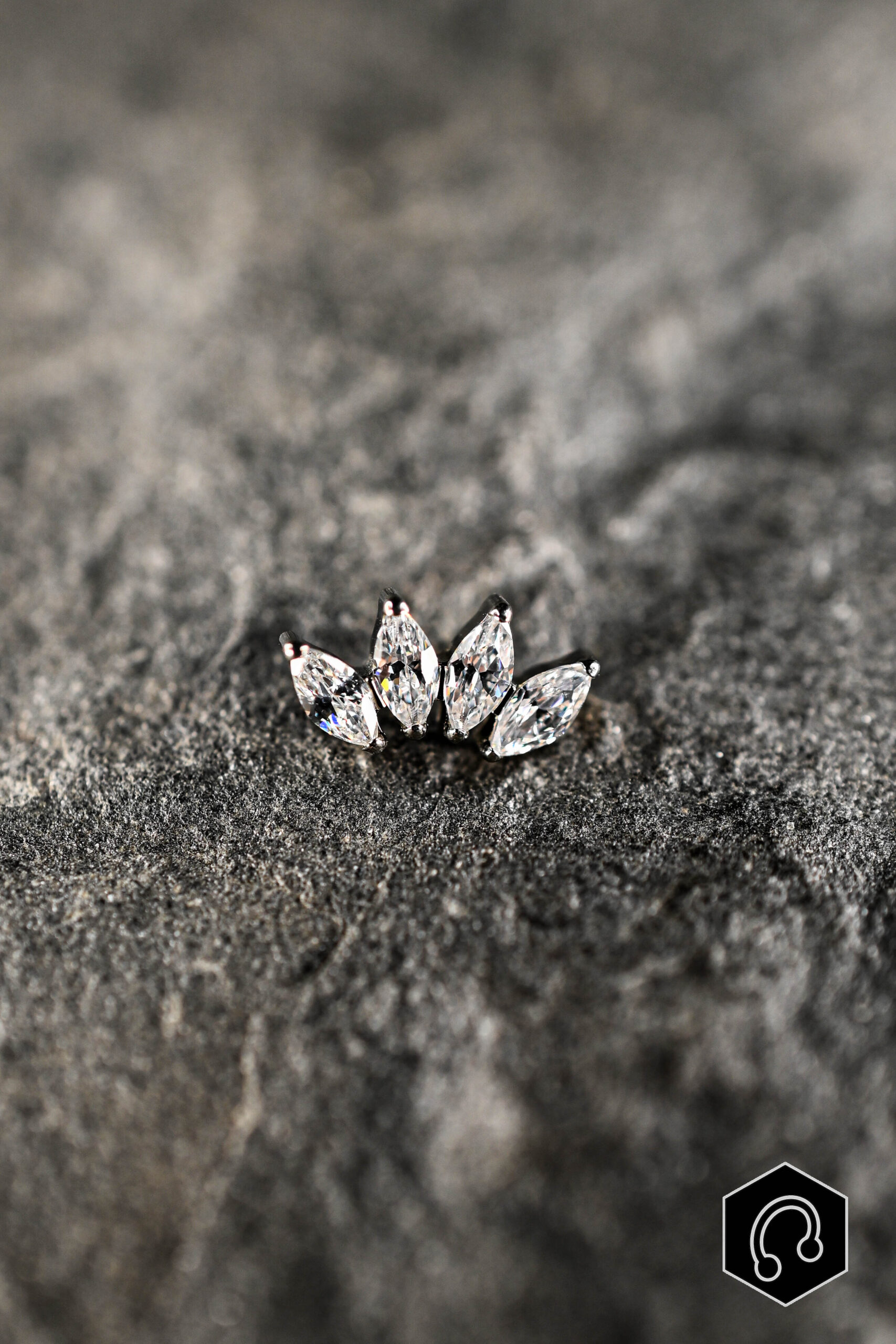 Labret Titane Argenté Impérial