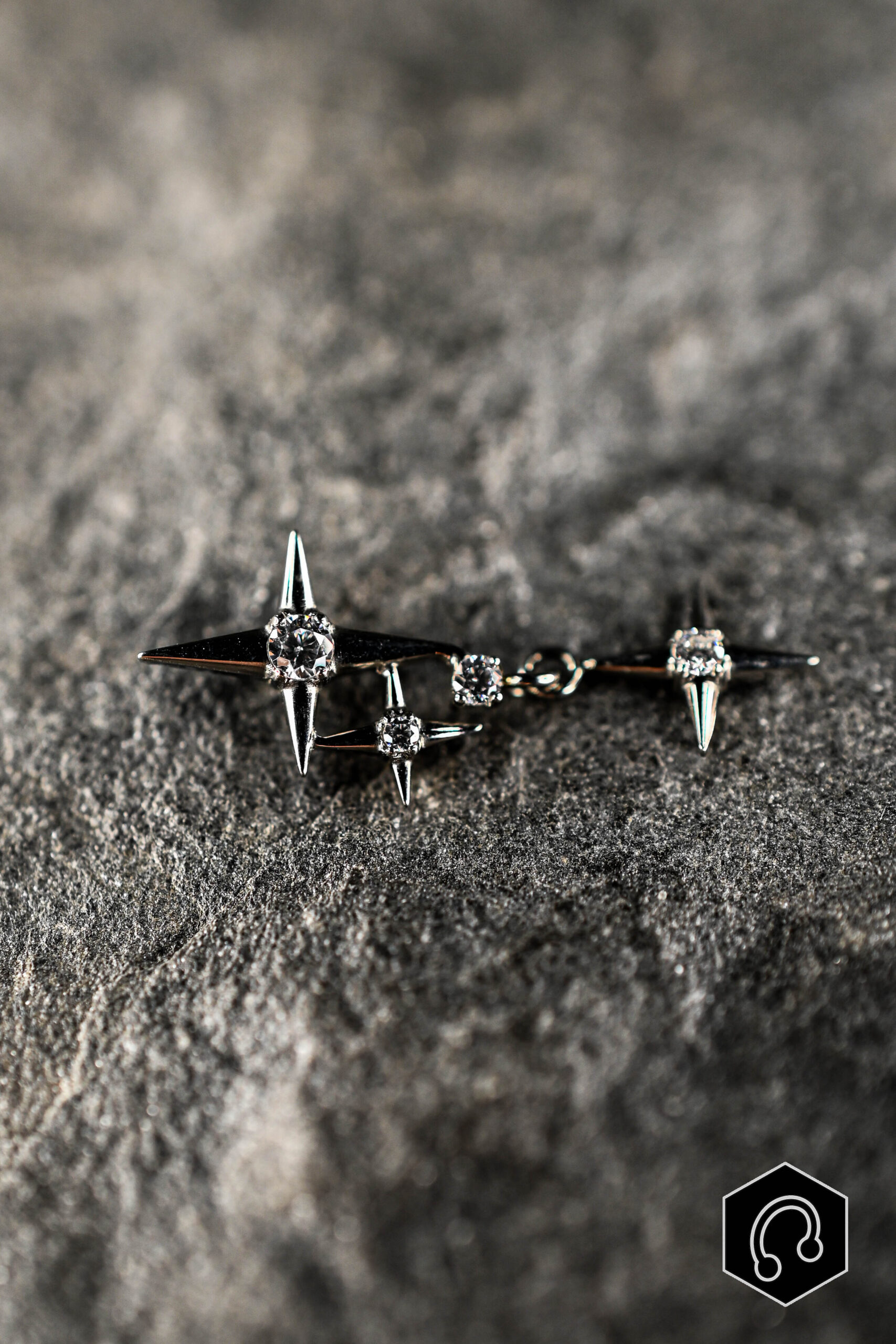 Labret Titane Argenté Vanta Spike