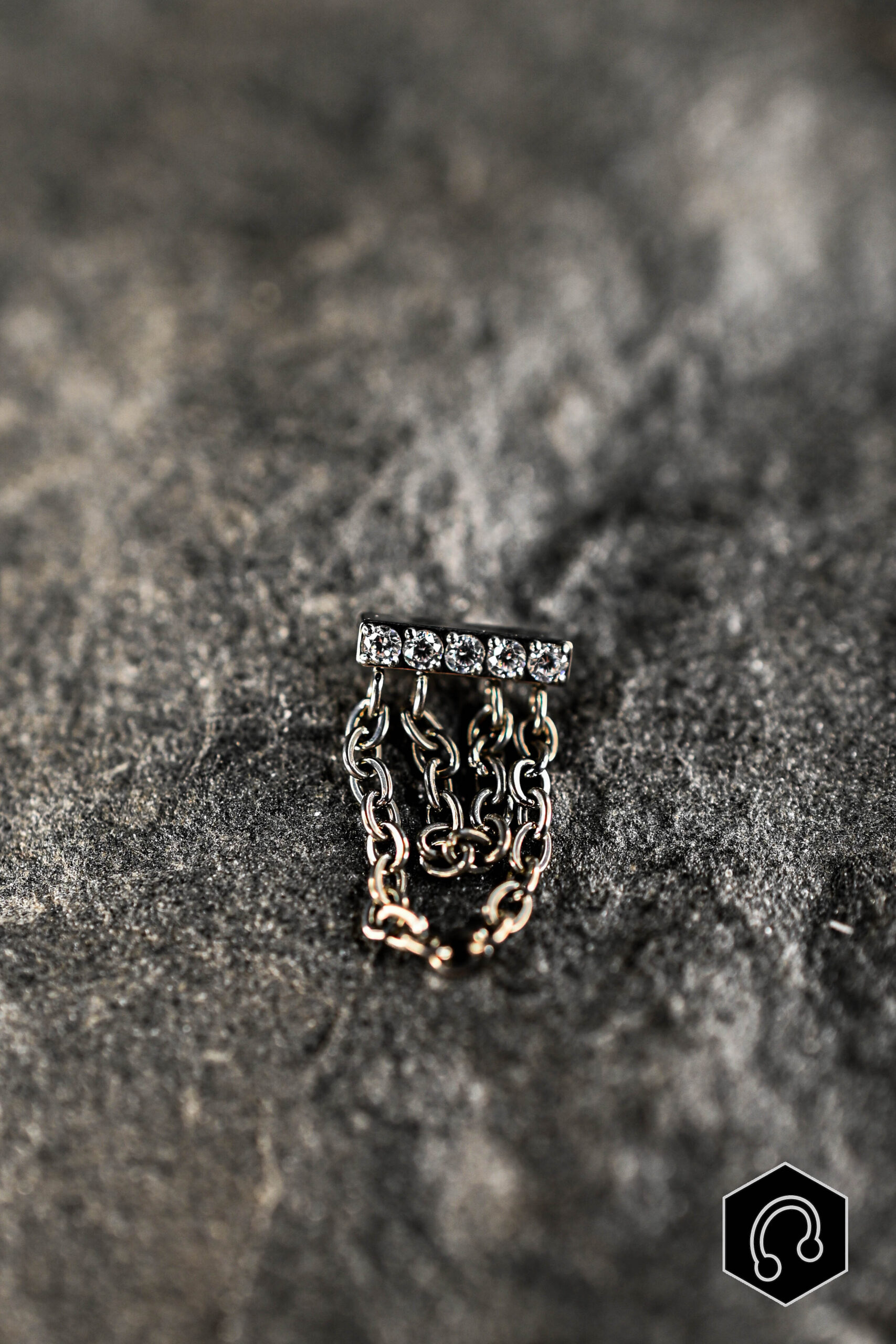 Labret Titane Argenté Riot Chains