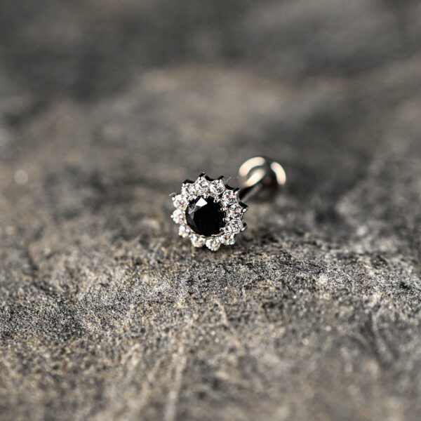 Labret Titane Argenté Boréal Black