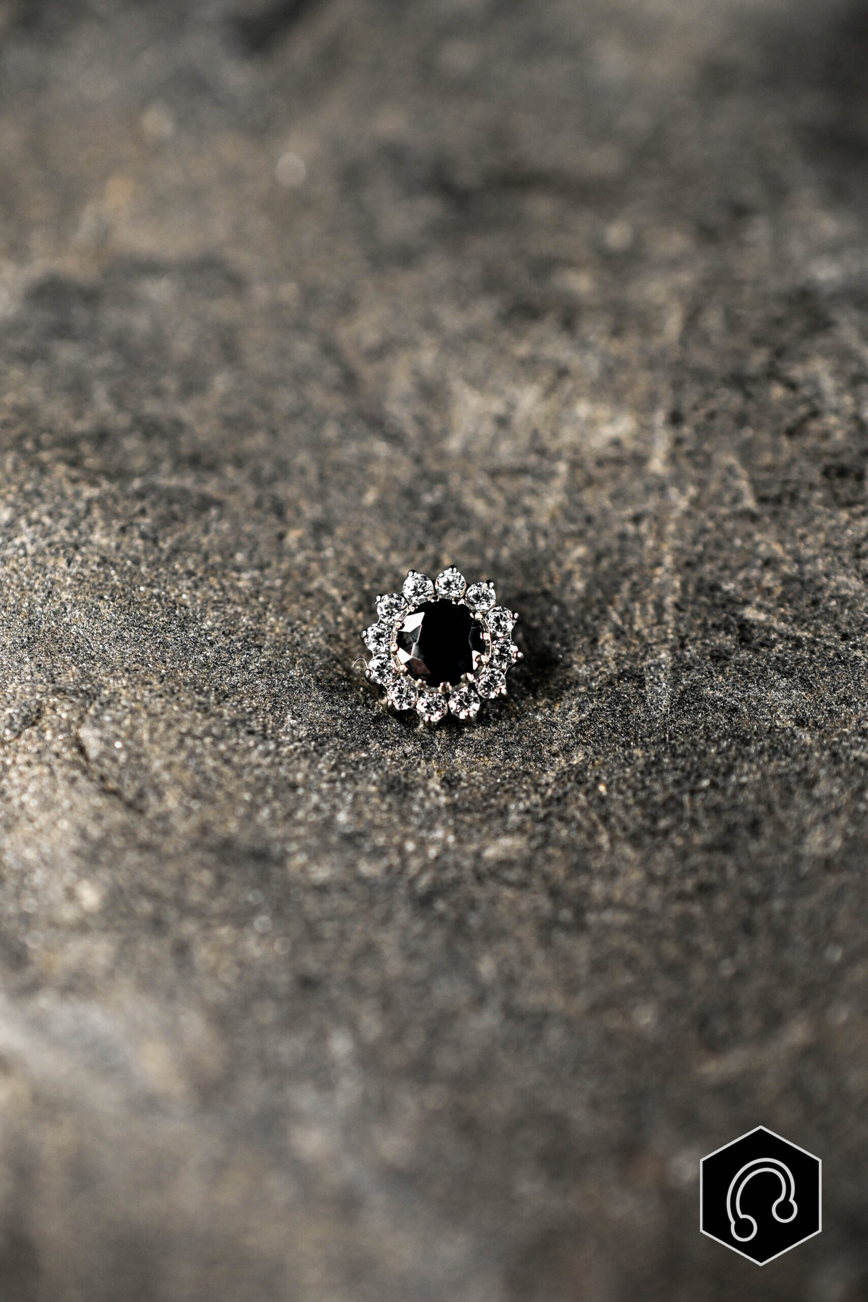 Labret Titane Argenté Boréal Black