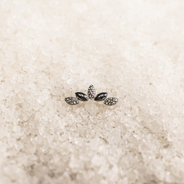 Labret Titane Argenté Martelmix