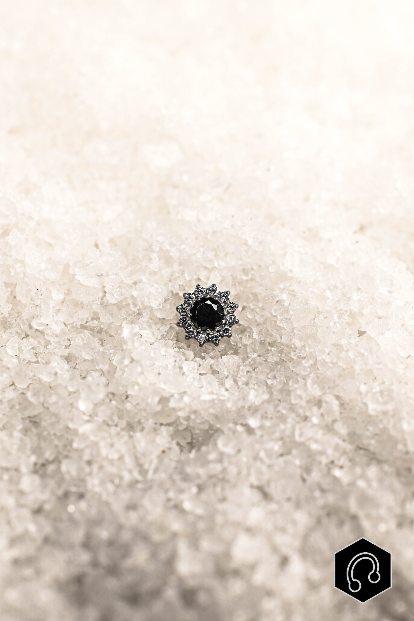 Labret Titane Argenté Boréal Black