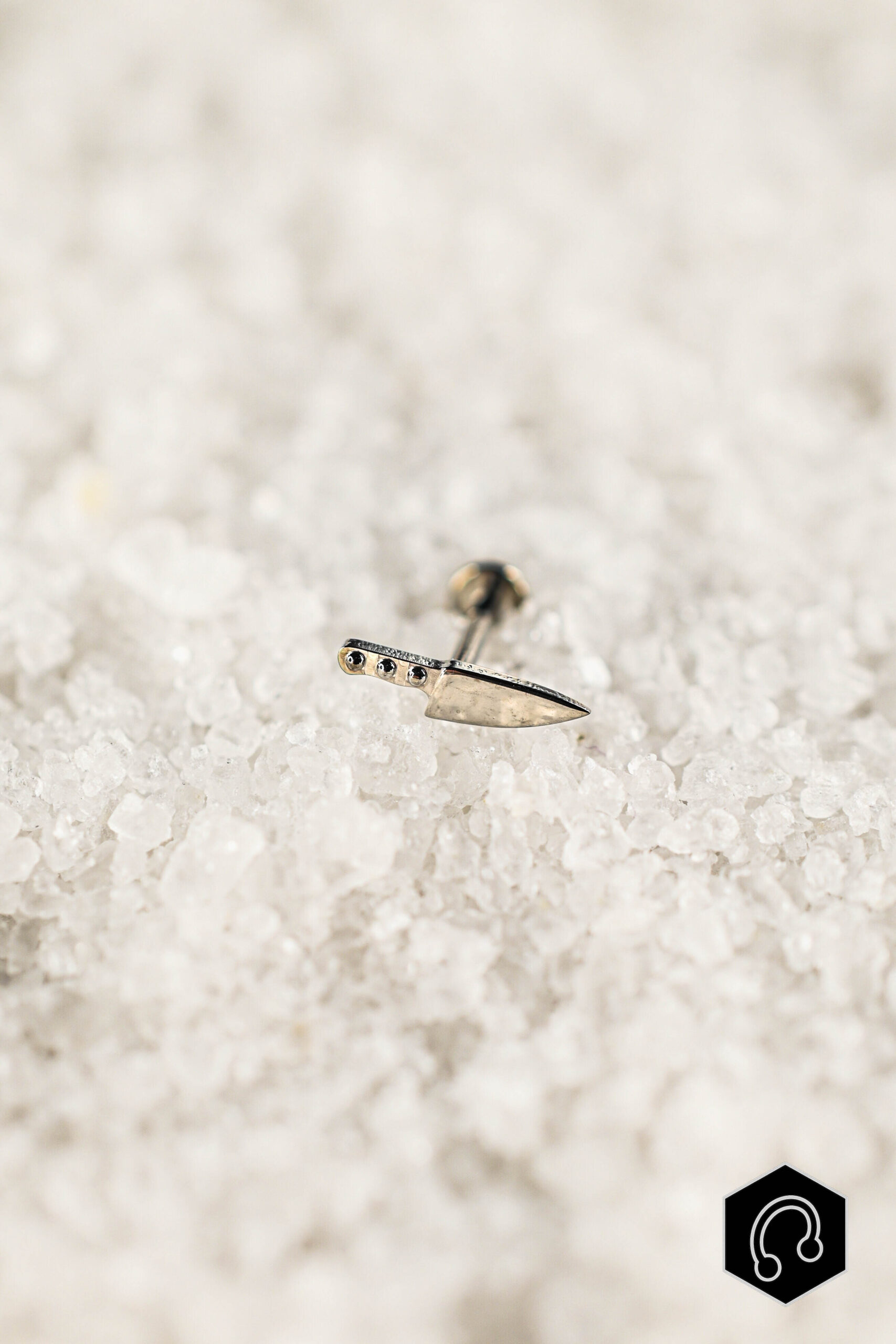 Labret Titane Argenté Blade