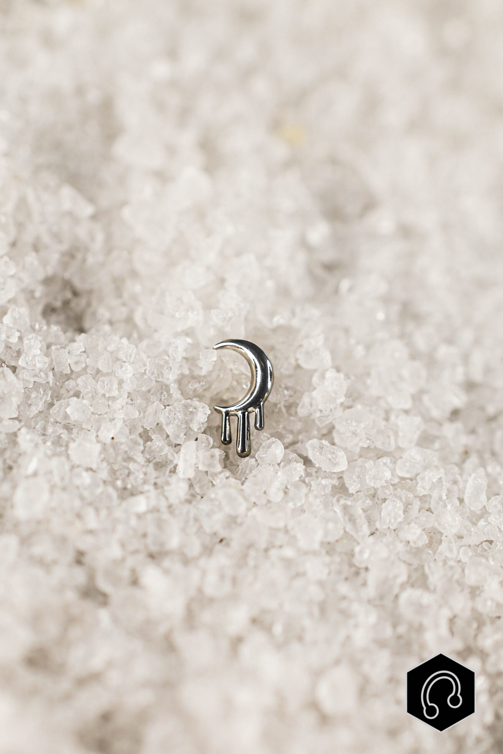 Labret Titane Argenté Lunatik