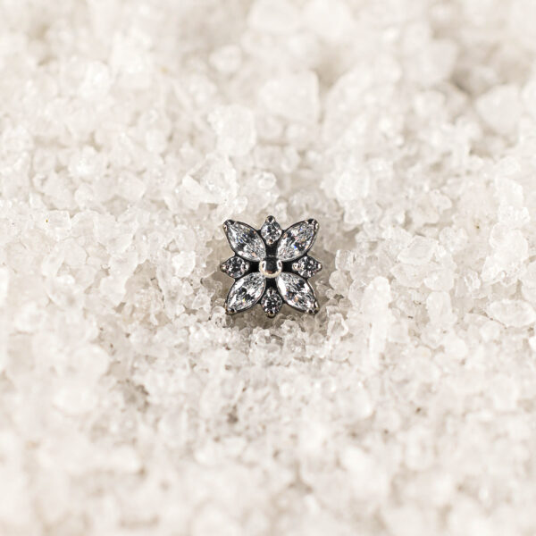 Labret Titane Crystal Bloom Petit