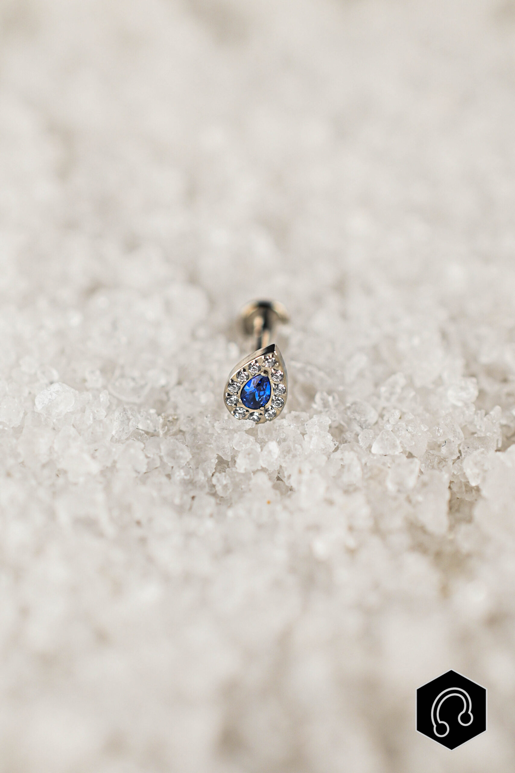 Labret Titane Blue Tear