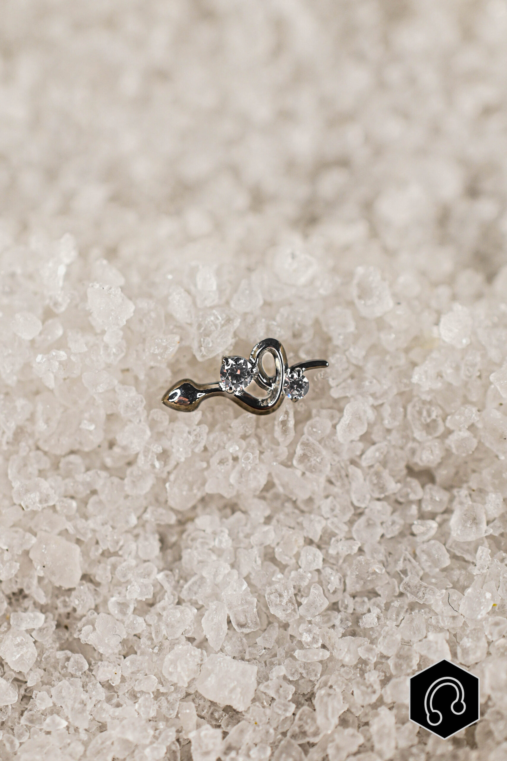 Labret Titane Argenté Viperine