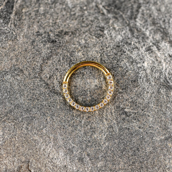 Anneau Clicker Titane Doré Radiance