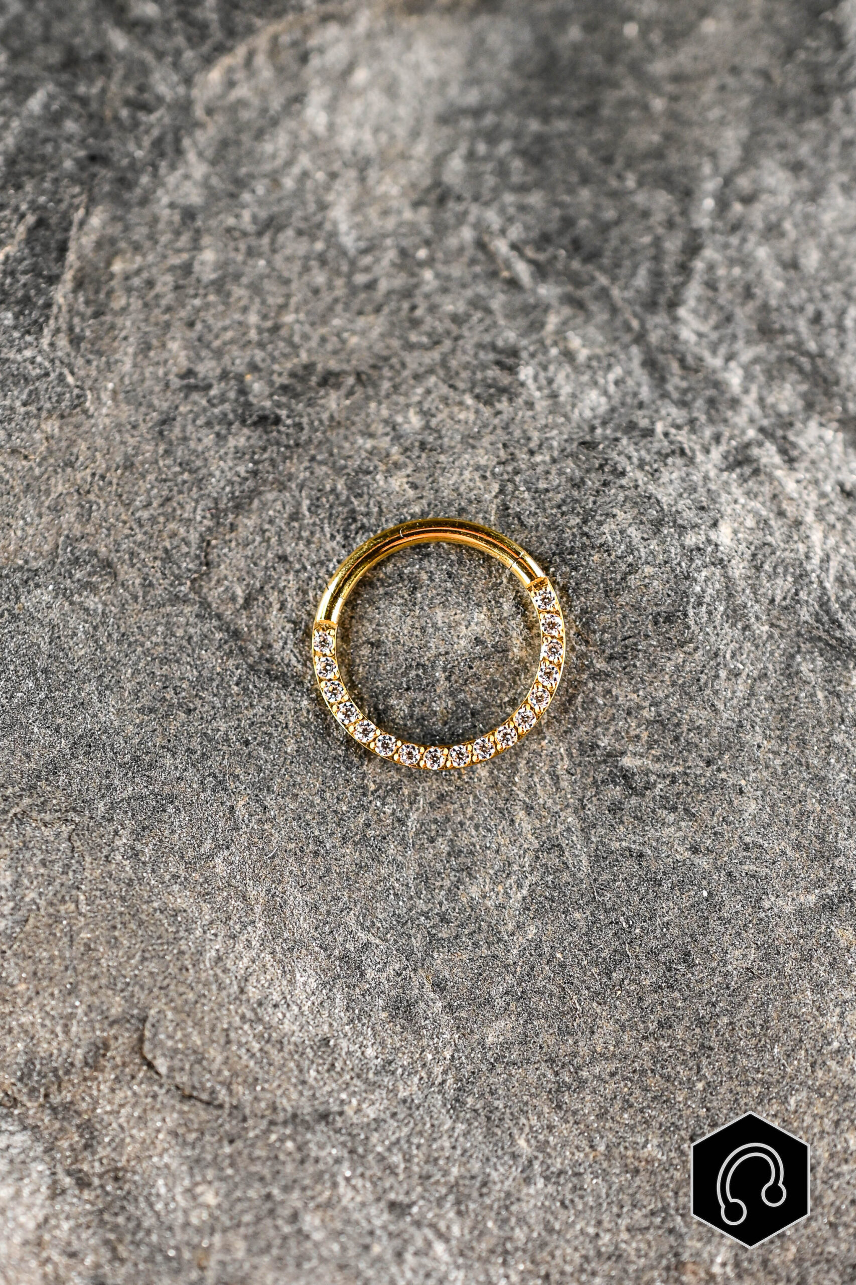 Anneau Clicker Titane Doré Radiance