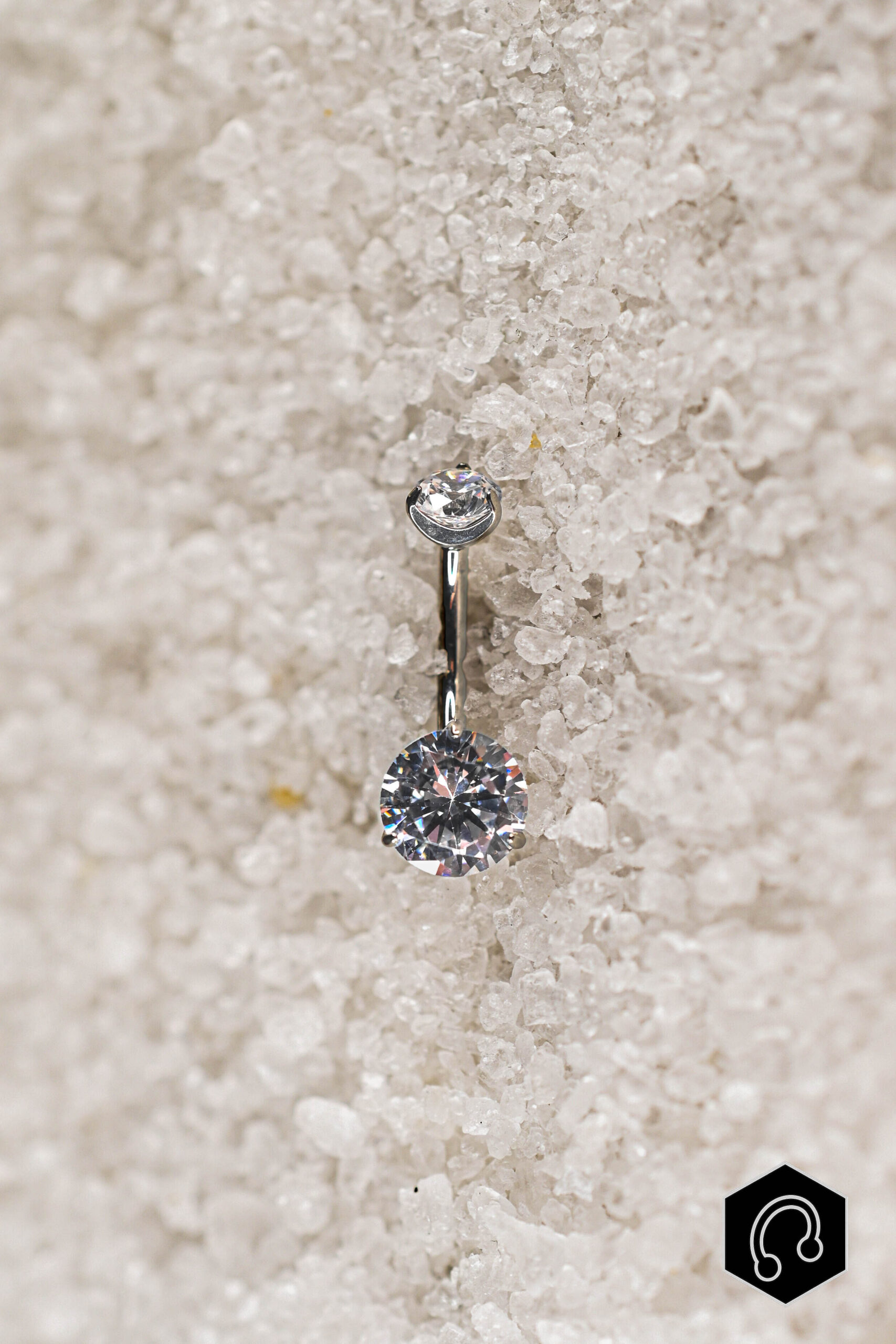 Banane Titane Nombril Argenté Belly Grace