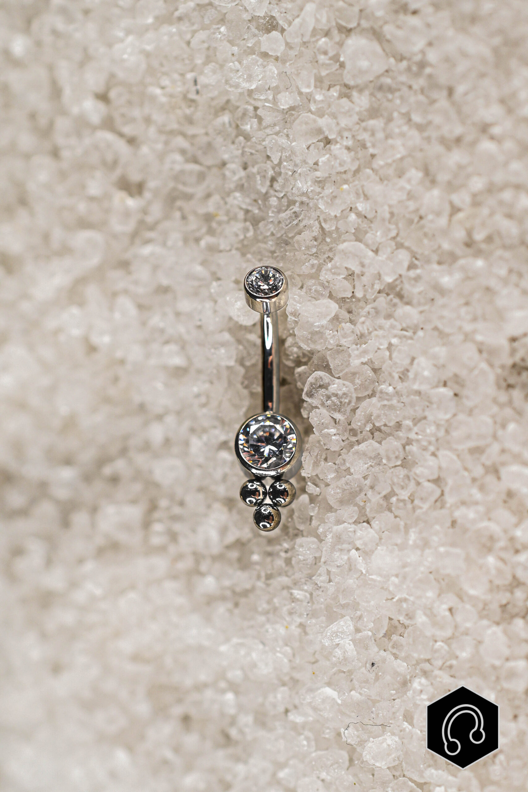 Banane Nombril Titane Argenté Nymia