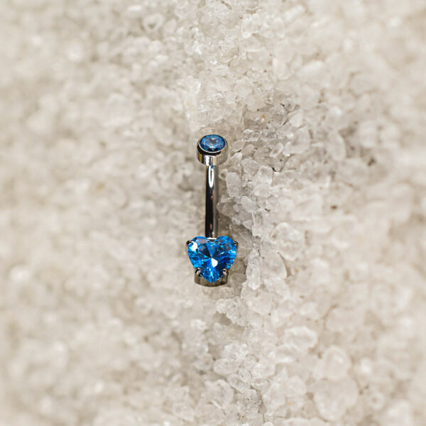 Banane Nombril Titane Blue Heart