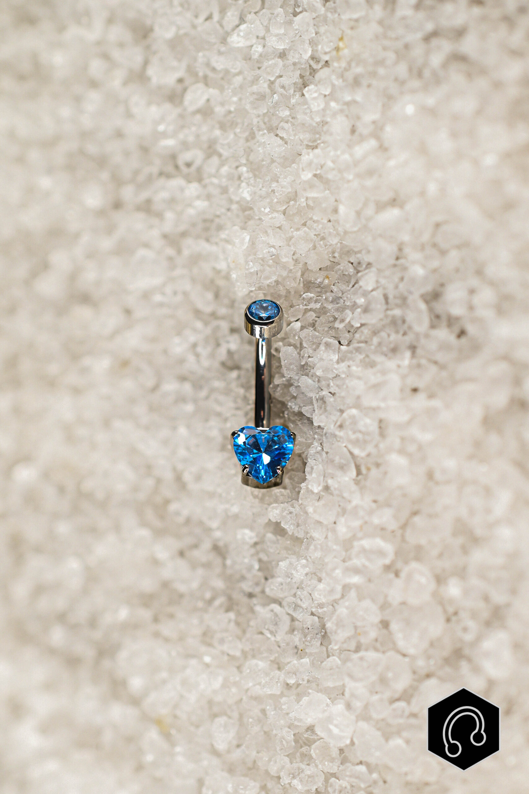 Banane Nombril Titane Blue Heart