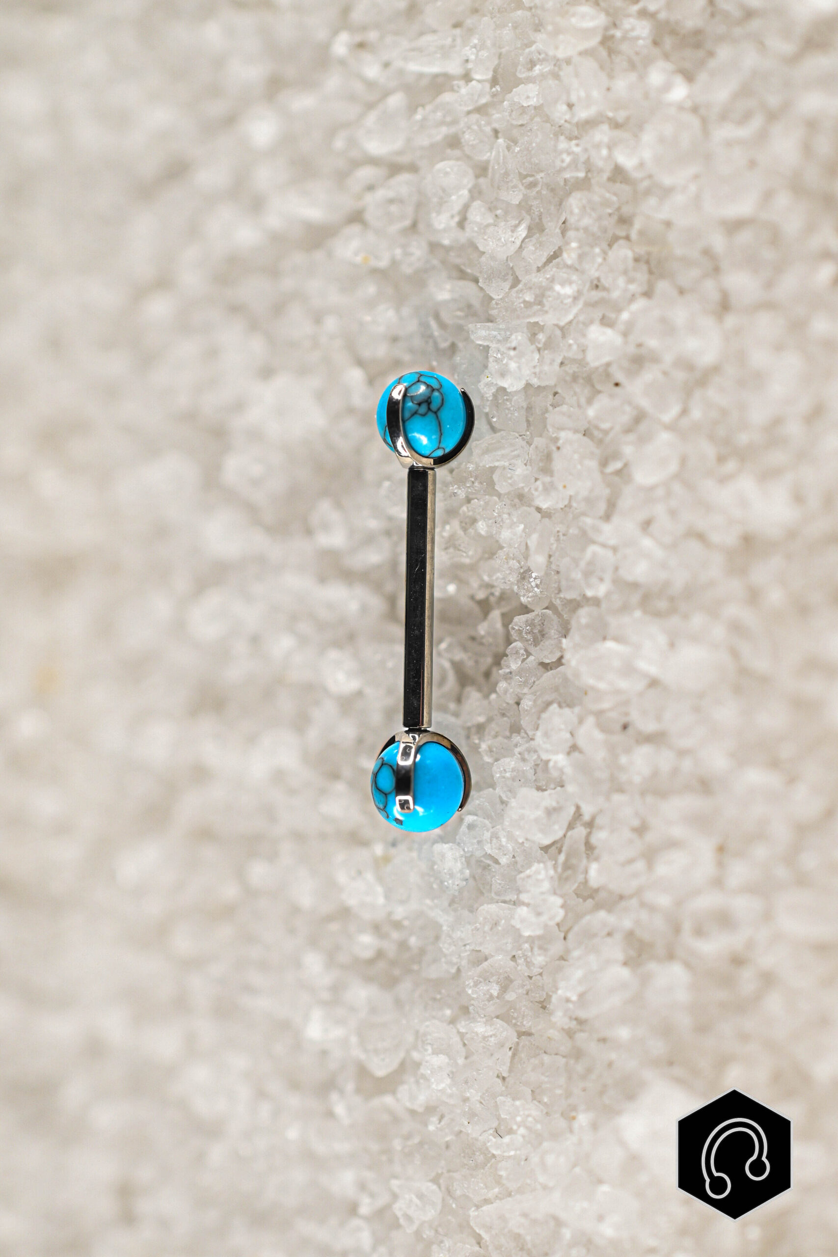 Barre téton Gem Turquoise