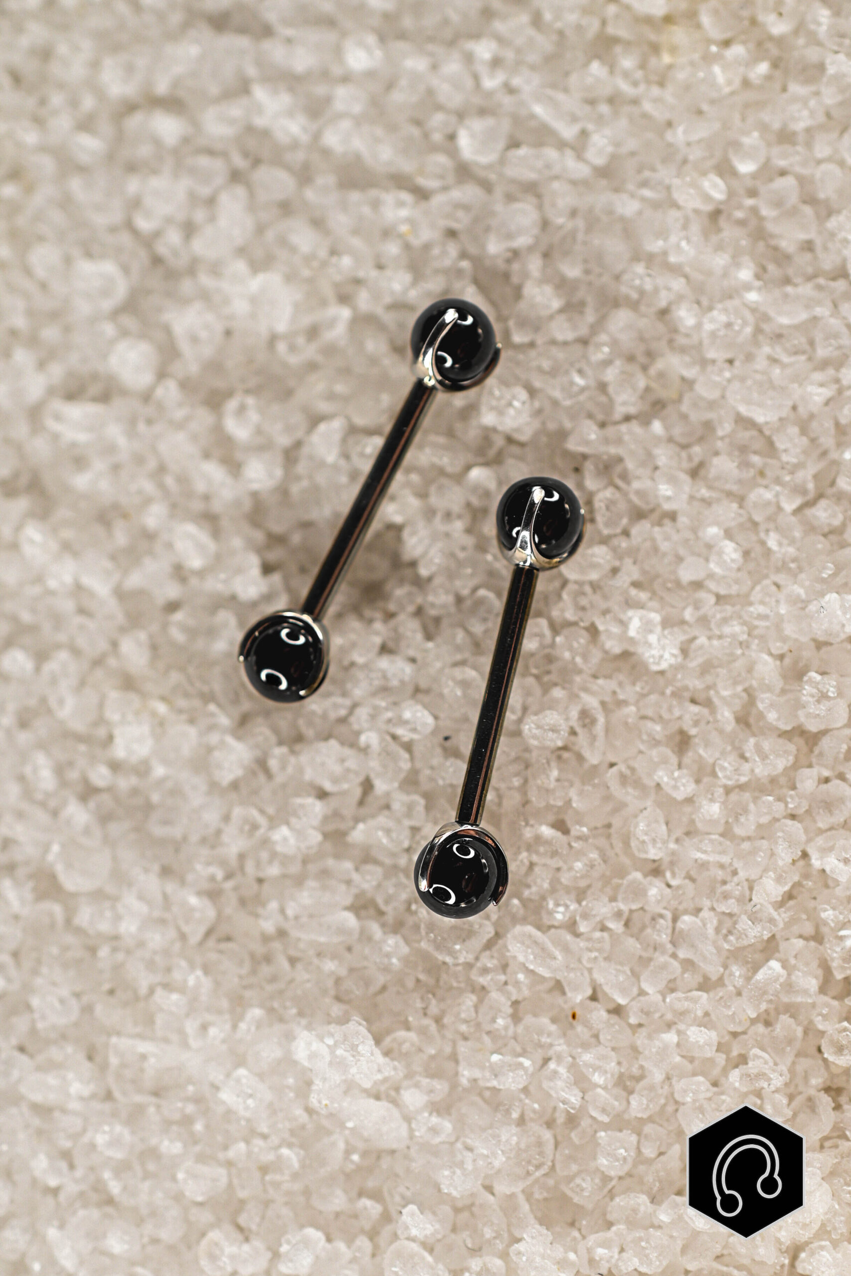 Barre téton Gem Black Agate