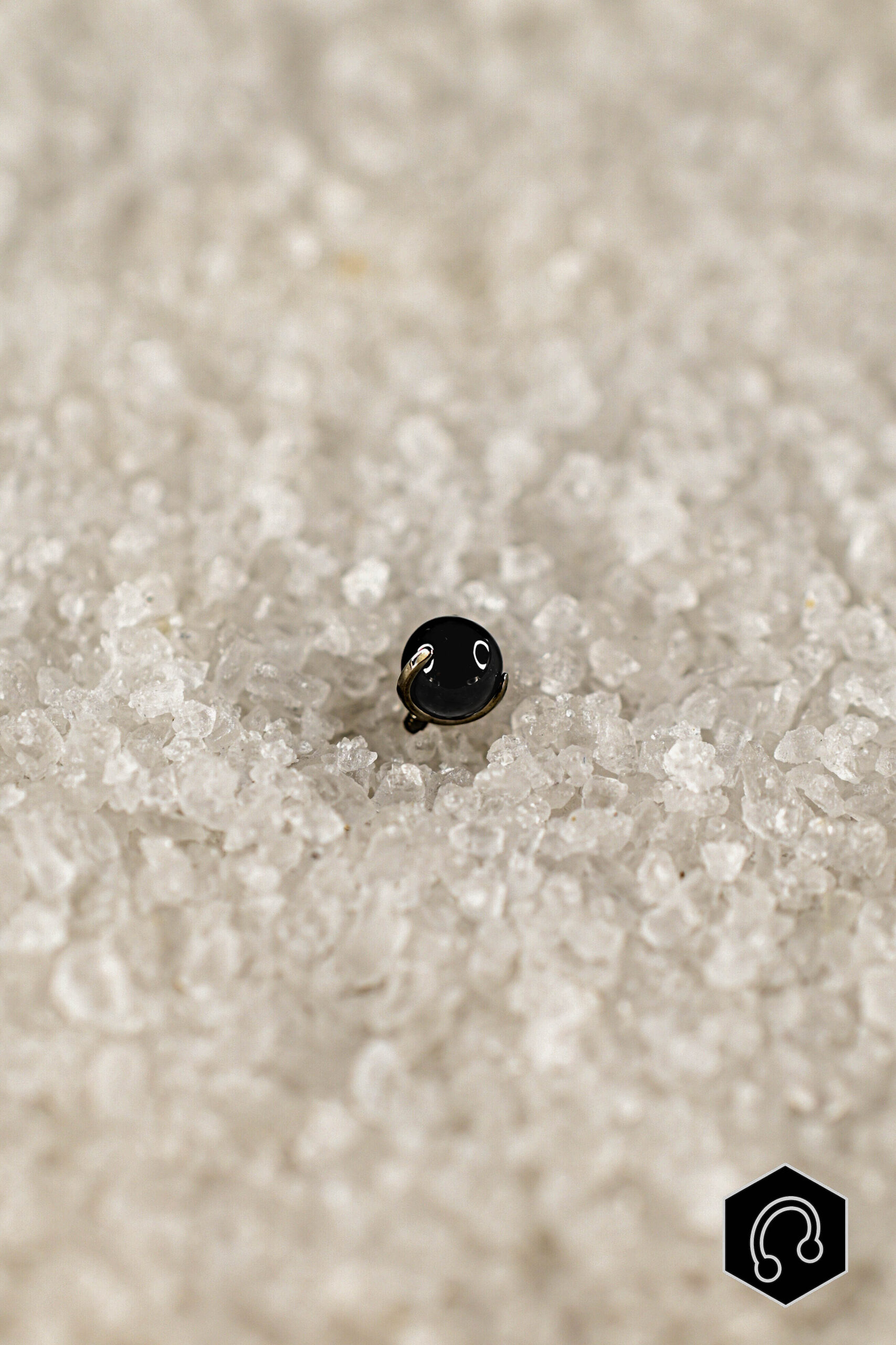 Barre téton Gem Black Agate