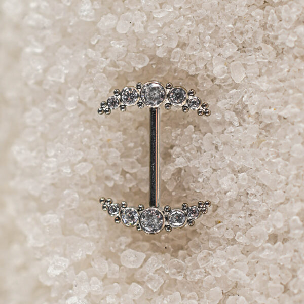 Barre Titane Argenté Diamond Cascade