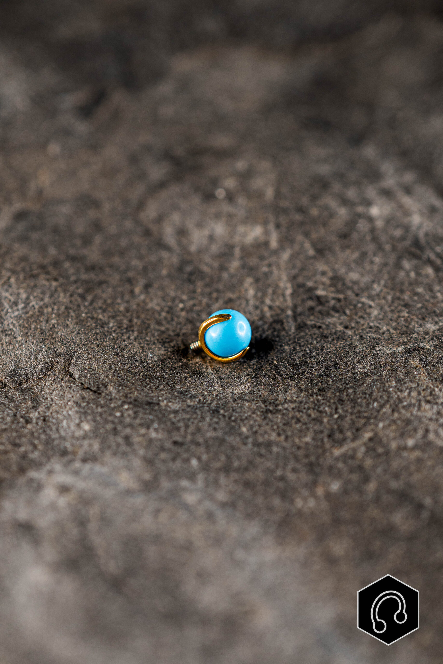 Barre Titane Doré Turquoise