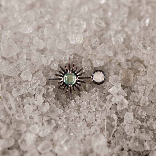 Charm Argenté Ignis Vert