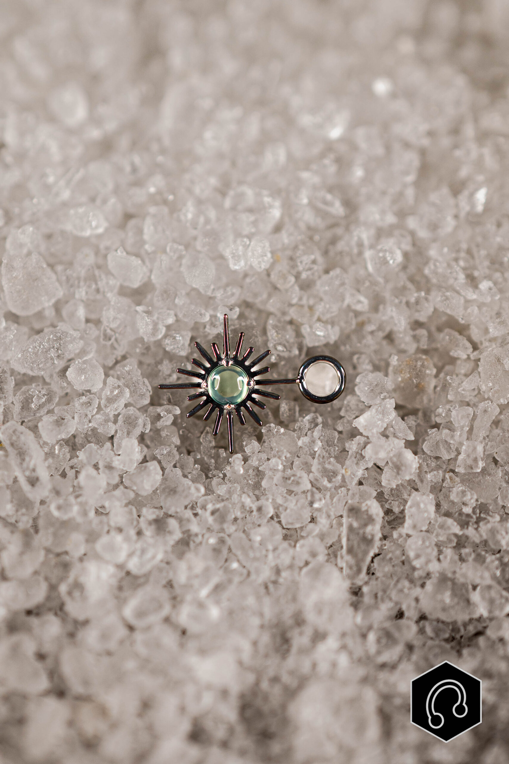 Charm Argenté Ignis Vert