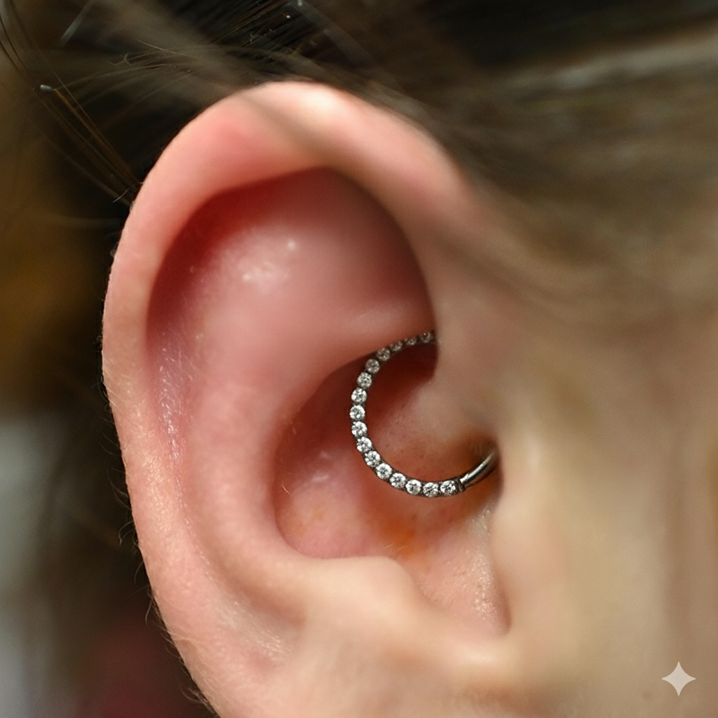 Anneau Clicker Titane Doré Radiance