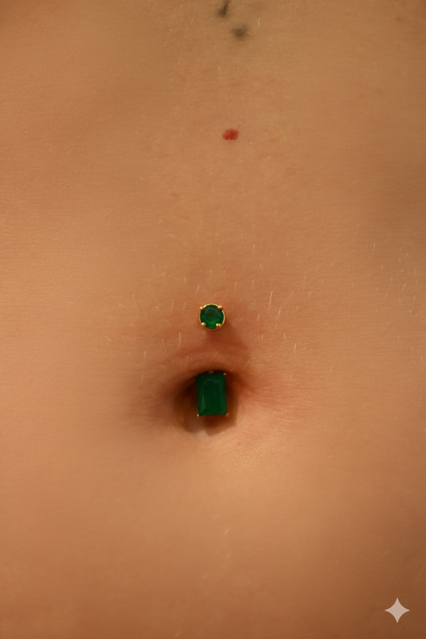 Banane Nombril Titane Green Gem Drops