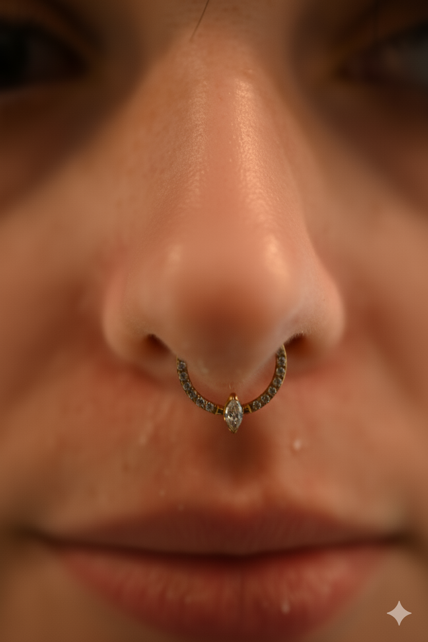 Anneau Titane Doré Cathédrale