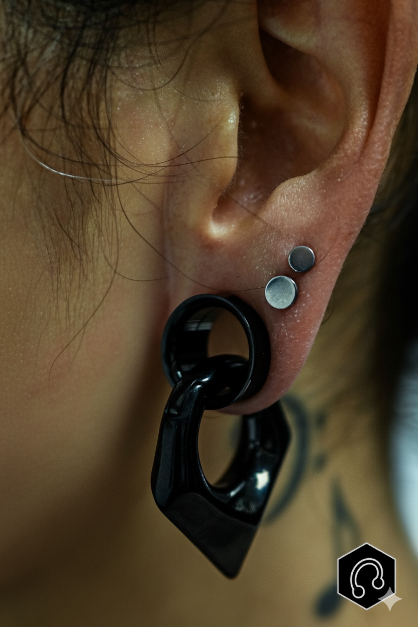 Poids d'oreille Stoneclaw black