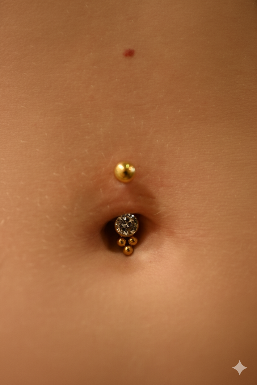 Banane Nombril Titane Doré Nymia