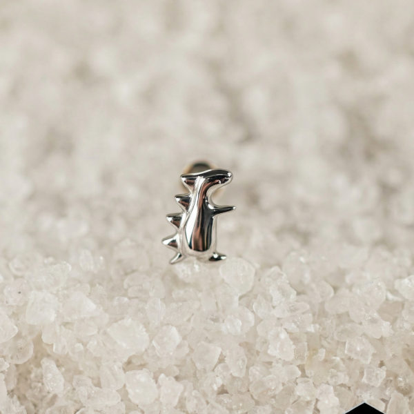 Labret Titane Argenté Tiny Rex