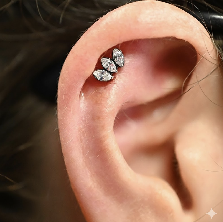 Labret Titane Doré Élégance Glow