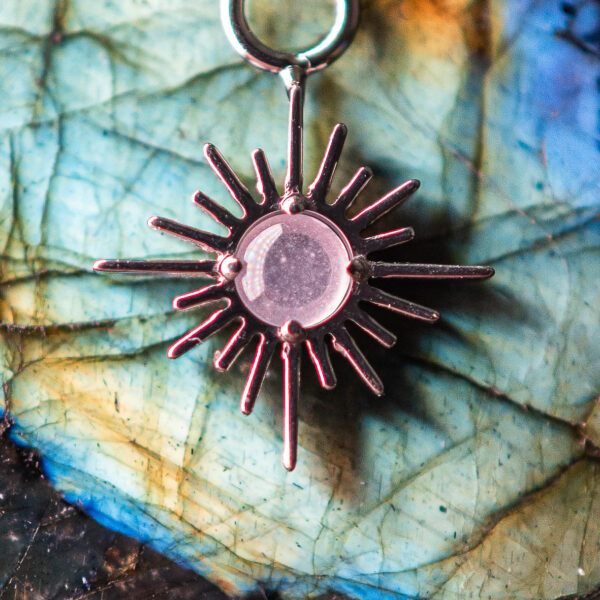 Charm Argenté Ignis Rose