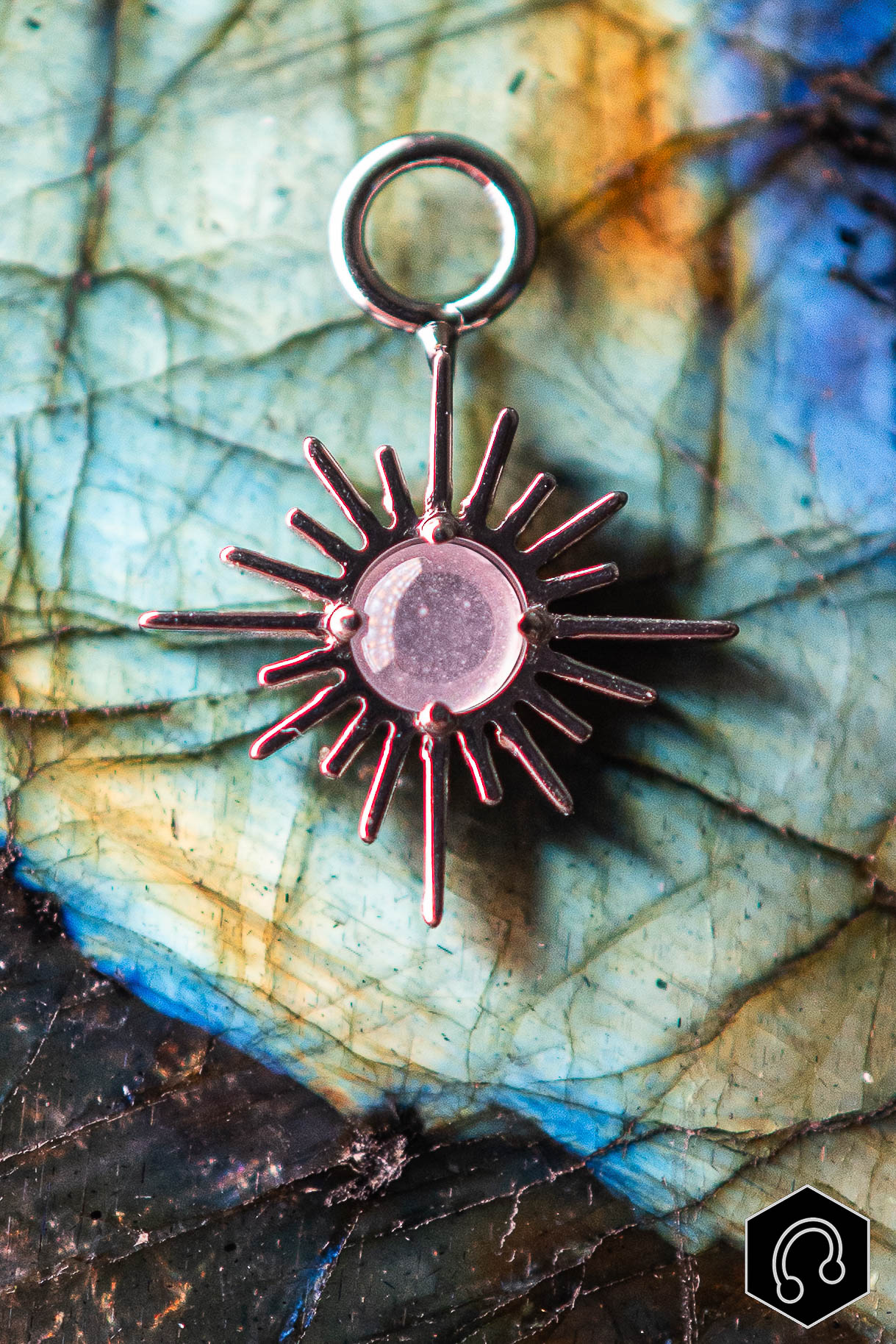 Charm Argenté Ignis Rose