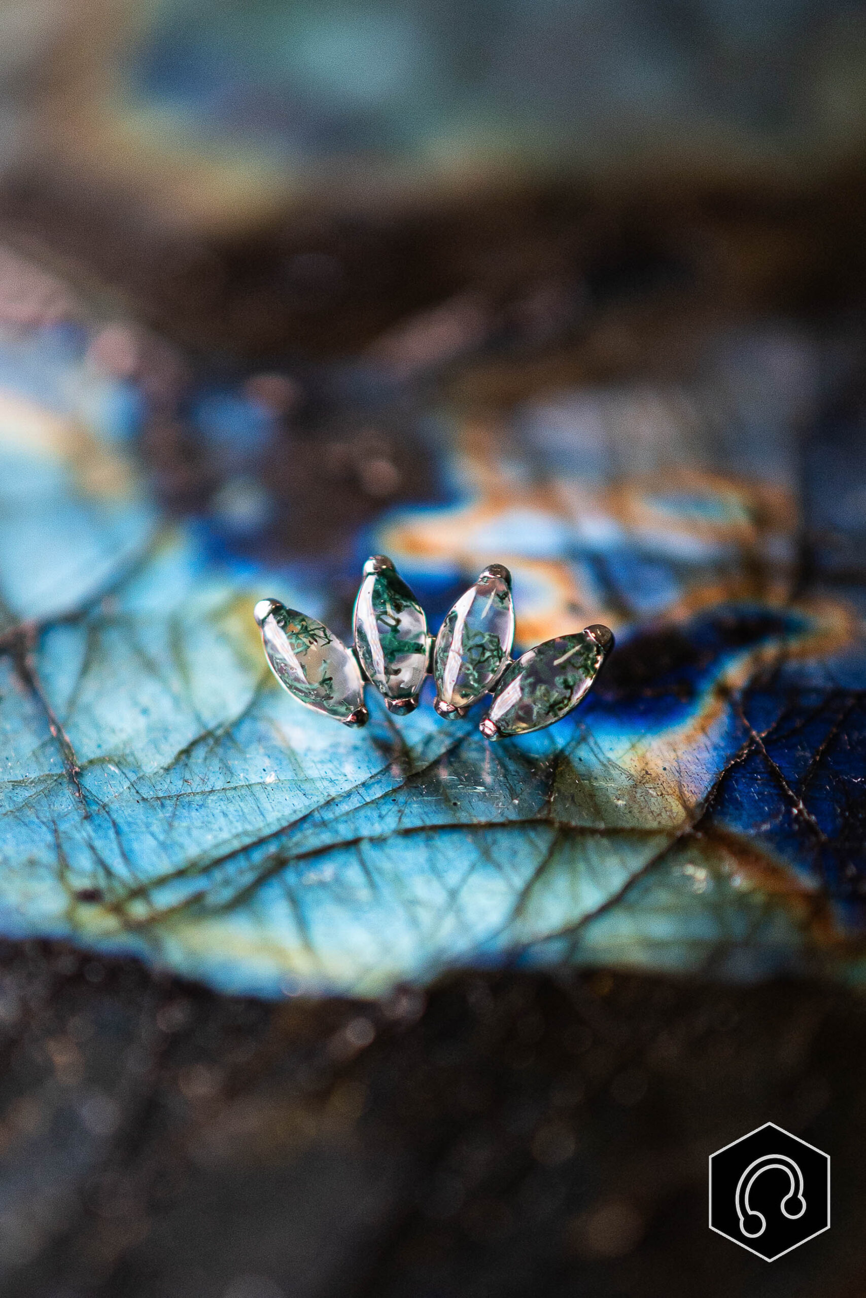 Labret Titane Impérial Agate Moss